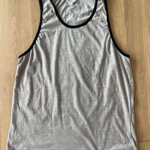 Men’s Grey and black tank top Large